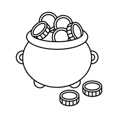 Pot Of Gold SVG | St Patrick's Day SVG | St Patrick's Day Clipart