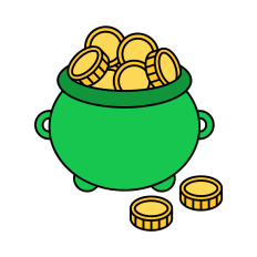 Pot Of Gold SVG | St Patrick's Day SVG | St Patrick's Day Clipart
