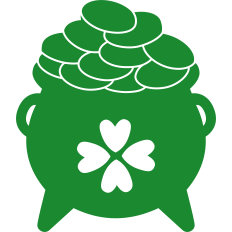 Pot of Gold Silhouette