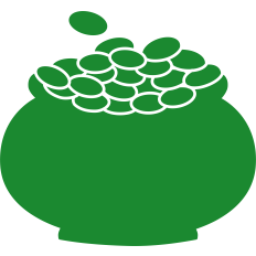 Gold Pot Silhouette 