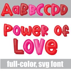 Power of Love Color Font