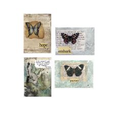 Butterfly cards with words Print & Cut digital art