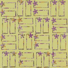 retro green rectangles purple flowers printable backgrounds