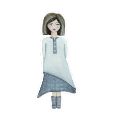 Bluebell girl print and cut