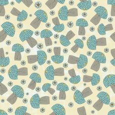 teal mushrooms printable background silhouette studio