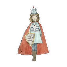 I am a child of God Warrior Girl  print and cut