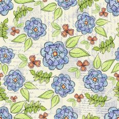 whimsical watercolor Flowers printable background