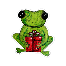 Frog with Present