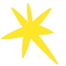 Whimsical Starburst Simple Shape