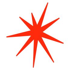 Whimsical Starburst Simple Shape
