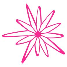 Futuristic Flower Star Shaped Template