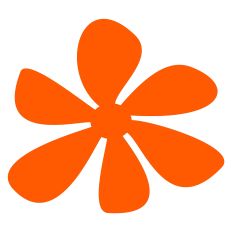 Irregular Wobbly Retro Flower Simple Shape