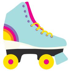 Rainbow Roller Skate