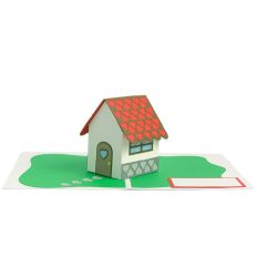 Home is Where You Are Heart Cottage Popup Card