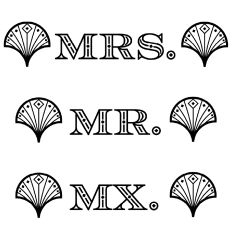 Art Deco Fan 1 Mrs Mr Mx