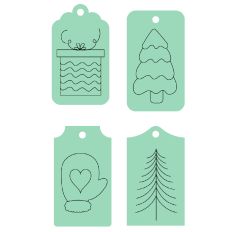 Winter Gift Tag Sketch Bundle 2