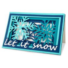Let It Snow Shadowbox Layered Card