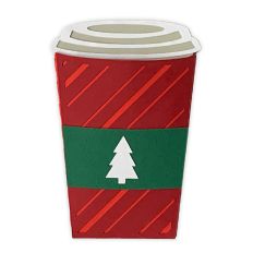 Pine Tree Coffee Cup Gift Card Envelope