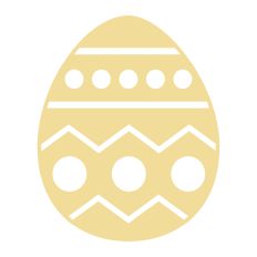 Zig Zag and Stripes Easter Egg