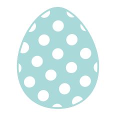 Polka Dot Easter Egg