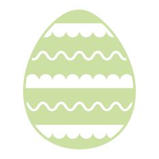 Scalloped Easter Egg