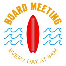 Board Meeting Surfboard