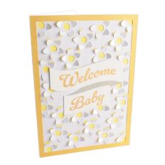 Daisy Pop Welcome Baby Card