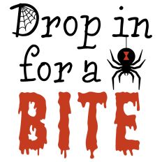 Drop in for a Bite Black Widow Spider