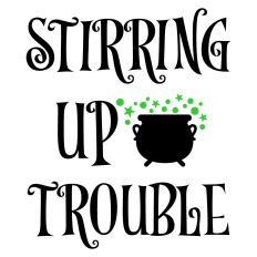 Stirring Up Trouble Witch Cauldron