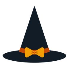 Witch Hat with Bow