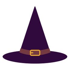Witch Hat with Buckle