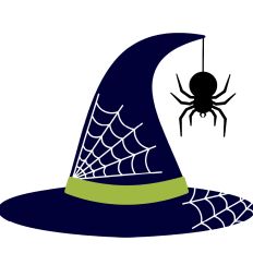Witch Hat with Spider