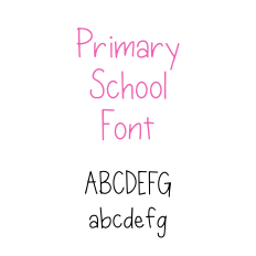 Primary School Font