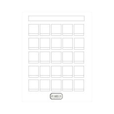 Printable Artist Color Swatch Template #4