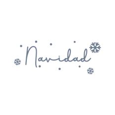Navidad Snowflake Holidays Quote Text