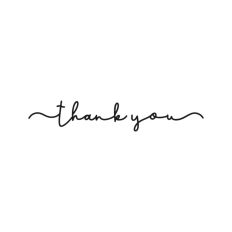 Thank You Script Fancy Text
