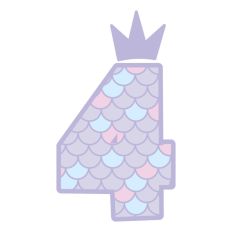 Mermaid Scale Number 4 Four