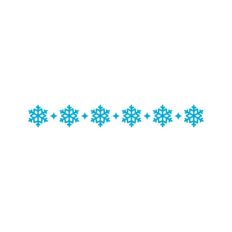 Snowflakes Snow Christmas Festive Under Line