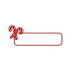 Candy Cane Christmas Winter Frame Border Background