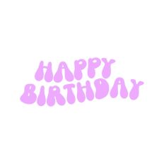 Happy Birthday