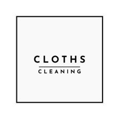 Cloths Minimal Cleaning Label