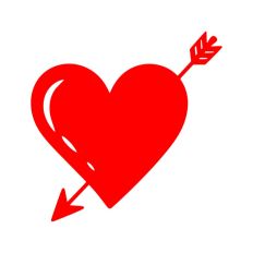 Arrow Heart Valentine's Day