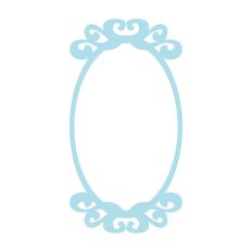 Elegant Oval Mirror Frame