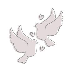 Doves with Hearts