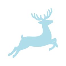 Deer Buck Stag Antlers Christmas Reindeer Winter Sleigh
