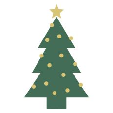 Christmas Tree Doodle Hand Drawn Winter