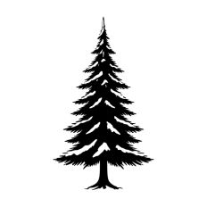 Realistic Tree Winter Snowy Christmas 