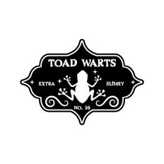 Toad Warts Potion Bottle Label Halloween Witch 