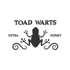 Toad Warts Potion Bottle Label Halloween Witch 