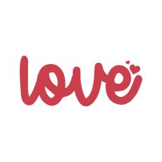Love Script Text Valentine's Day Quote